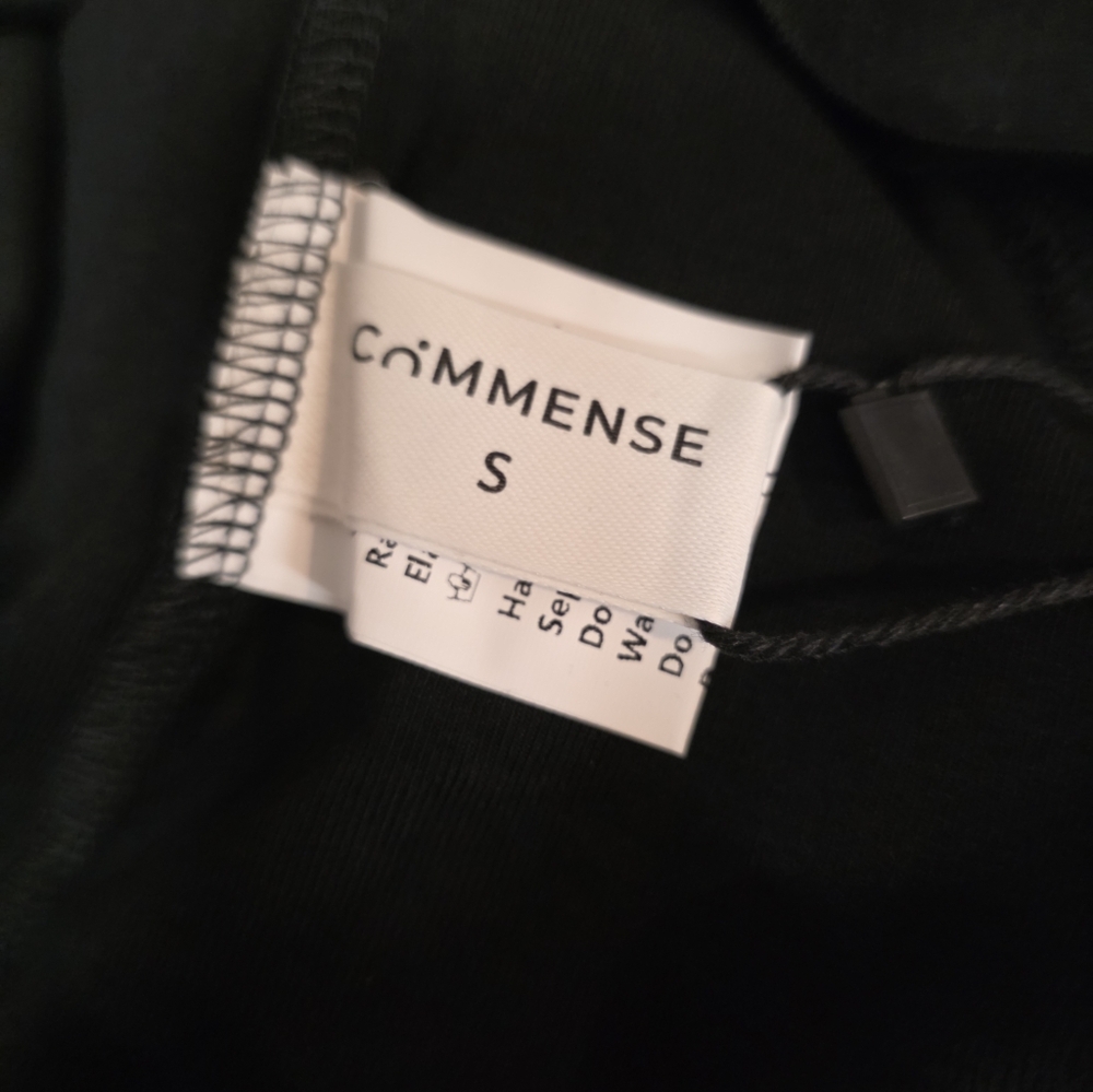 Commense Black Long Sleeve Top with Gold Button Detail - Picture 4 of 5